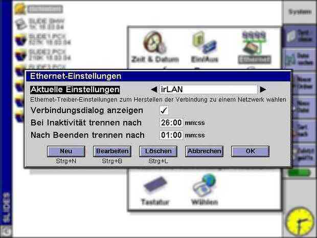 Ethernet-Einstellungen